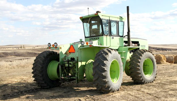 We converted this 4WD Steiger into a 4 wheeled Steiger to run in our CTF system on 121.5