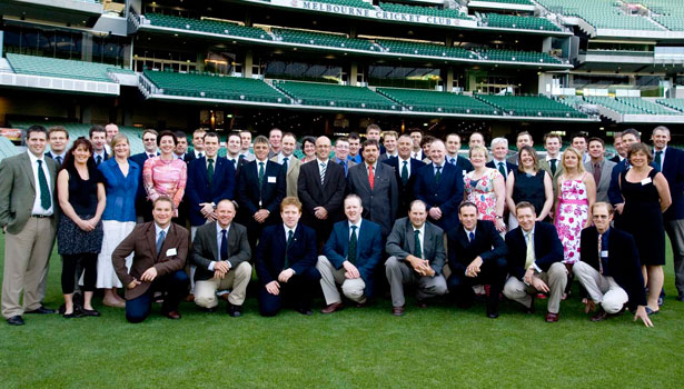 Melbourne Cricket Grounds. The 2007 group of International Nuffield Scholars from UK, NZ, AUS, CN.