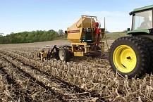 These photos were sent to me from some ETS owners who strip till ahead of corn and soybeans. 